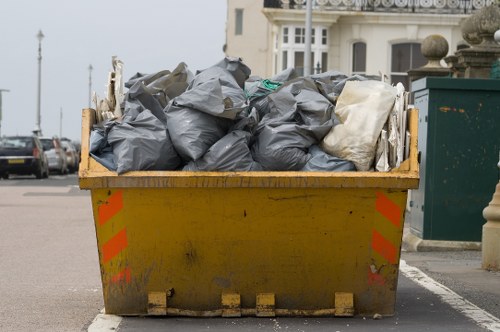 Various types of builders waste materials in Neasden