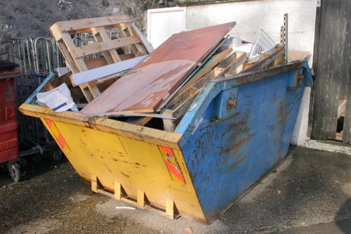 Different sizes of enclosed and lockable skips available