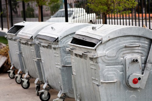 Neasden commercial site with clean waste management