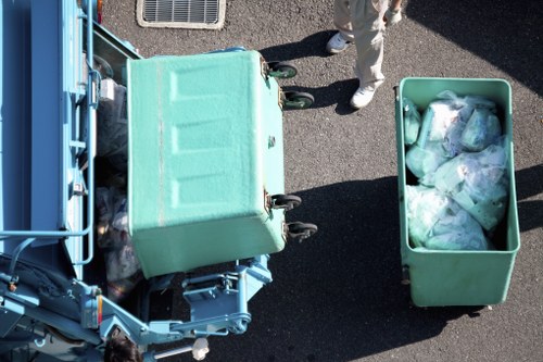 Recycling and donation process for garage clearance in Neasden